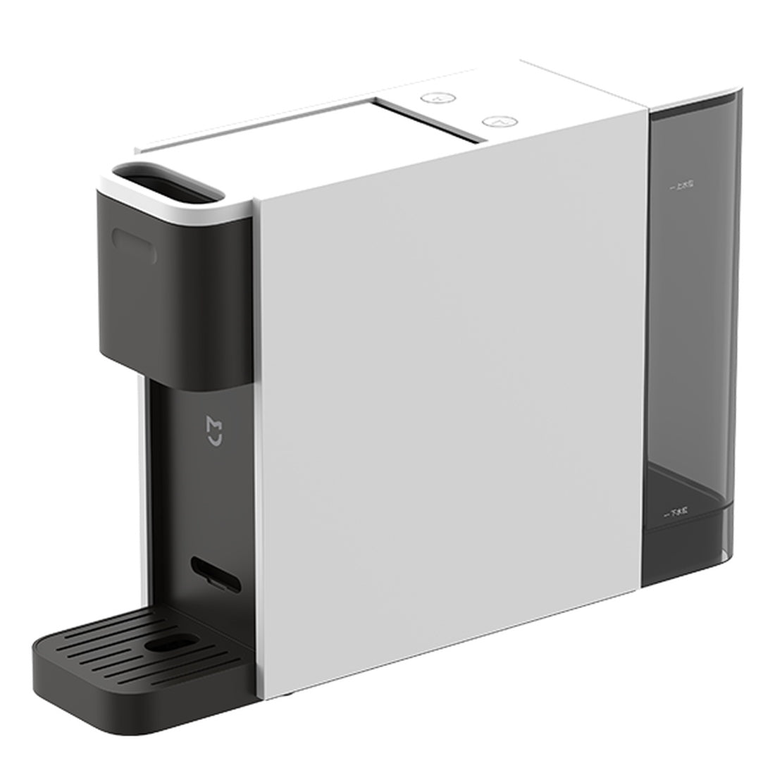 Xiaomi Mijia N1 capsule coffee machine, complete White and Black unit on a white background