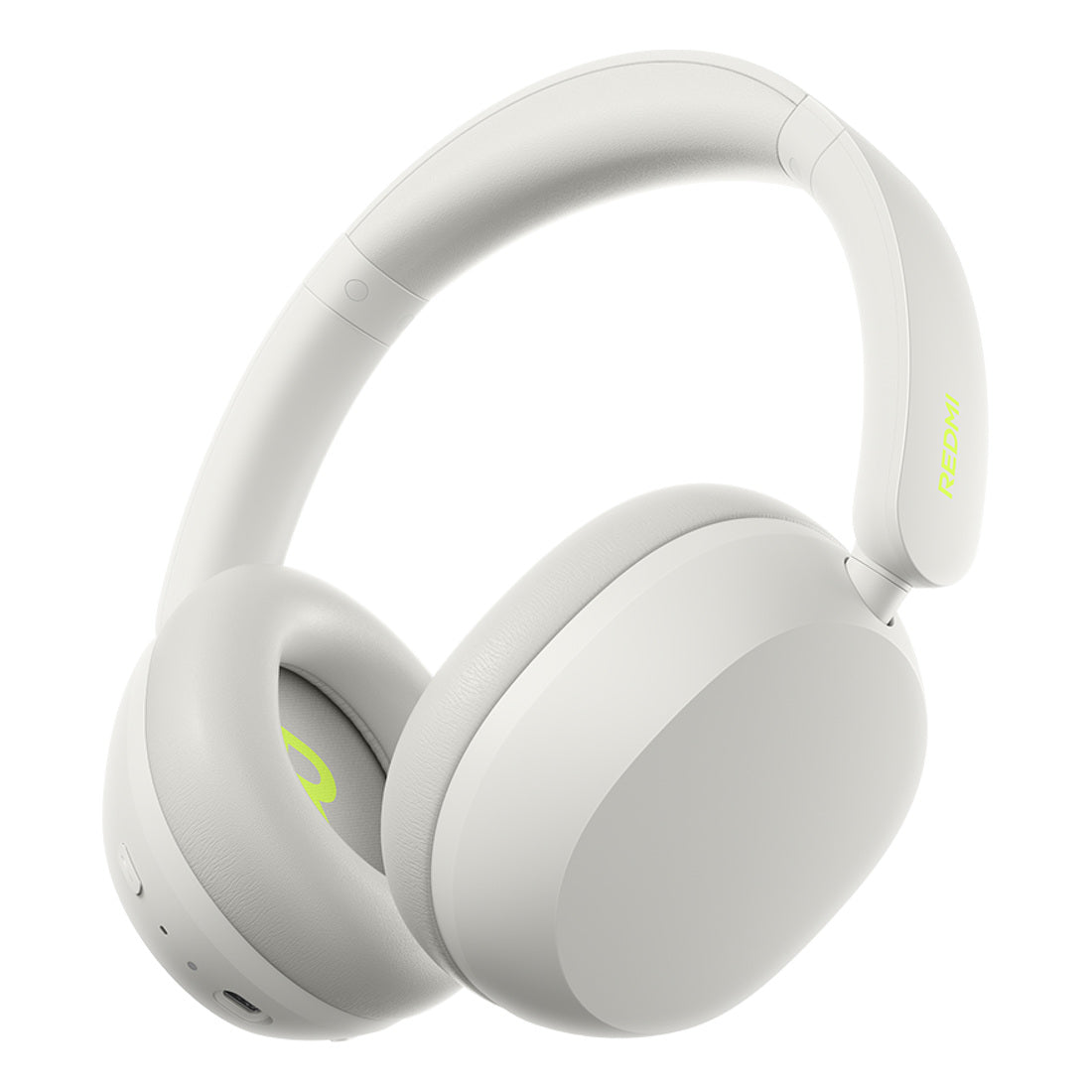 REDMI Headphones Neo Sand White angled view on white background