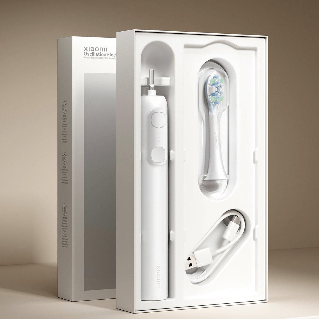 Xiaomi Oscillation Electric Toothbrush standard set with one brush head and charging cable