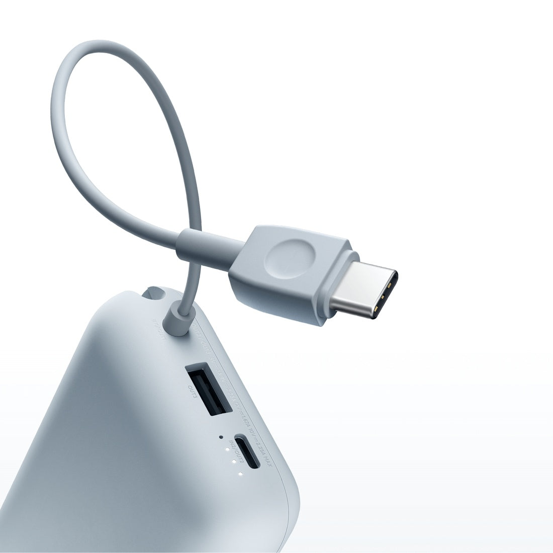Xiaomi Power Bank P15ZM integrated USB-C cable and USB-A USB-C ports