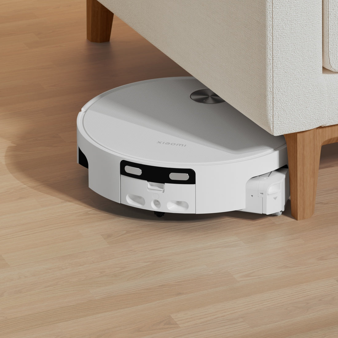 Xiaomi Robot Vacuum 6 slim body cleaning under furniture