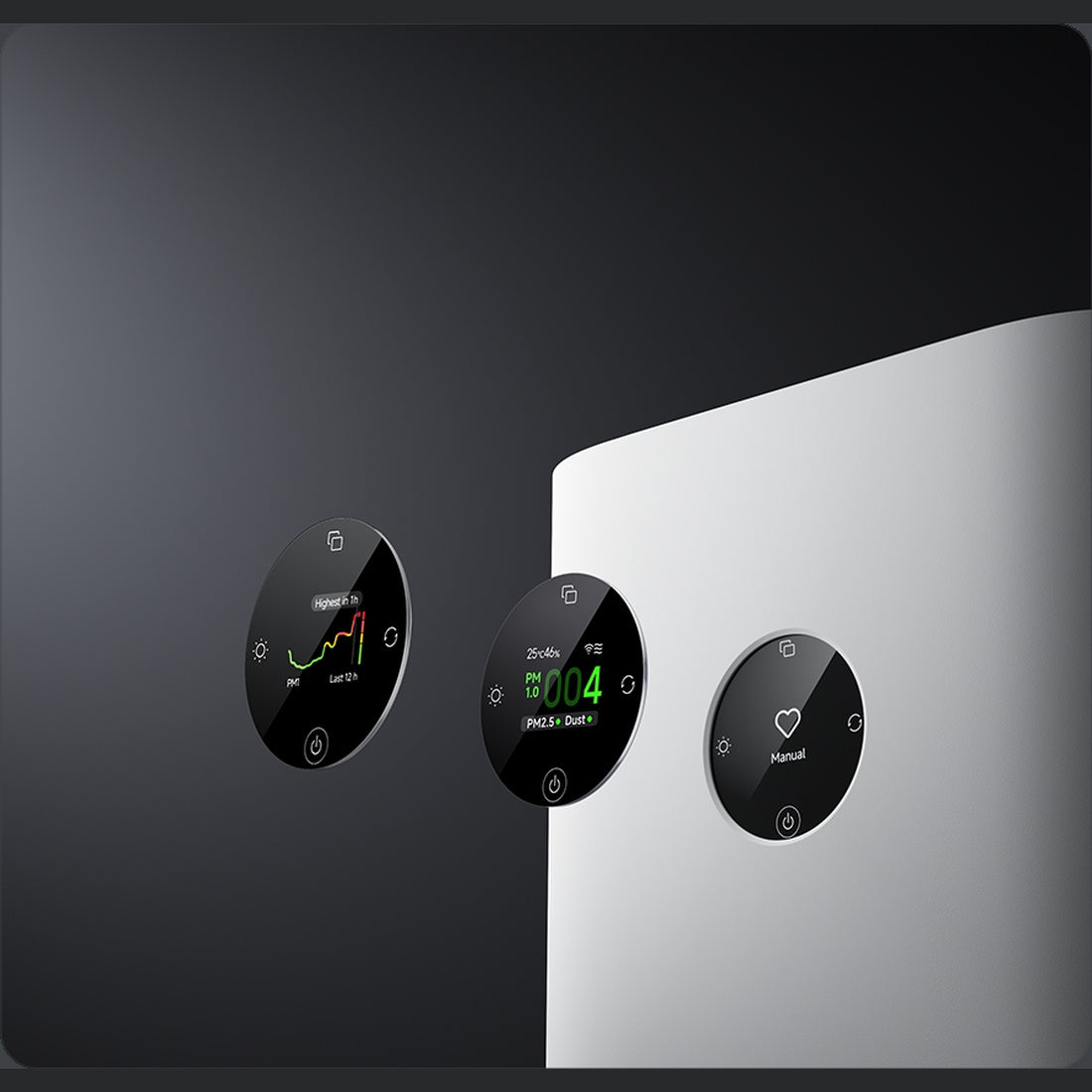 Mijia Air Purifier 6 Plus LCD air quality display and controls