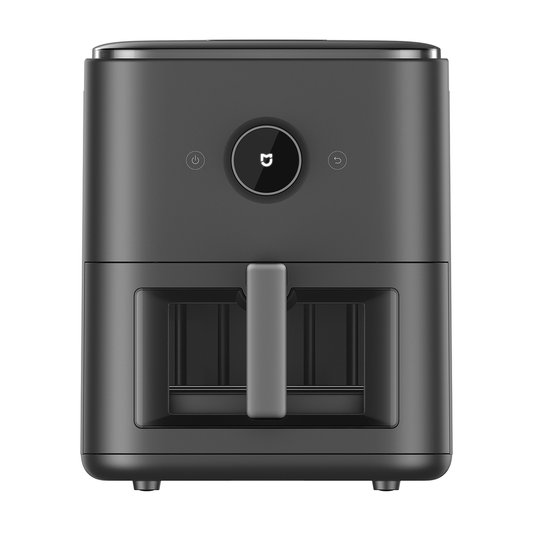 Mijia Smart Steam Air Fryer 7L Black, complete front view on a white background