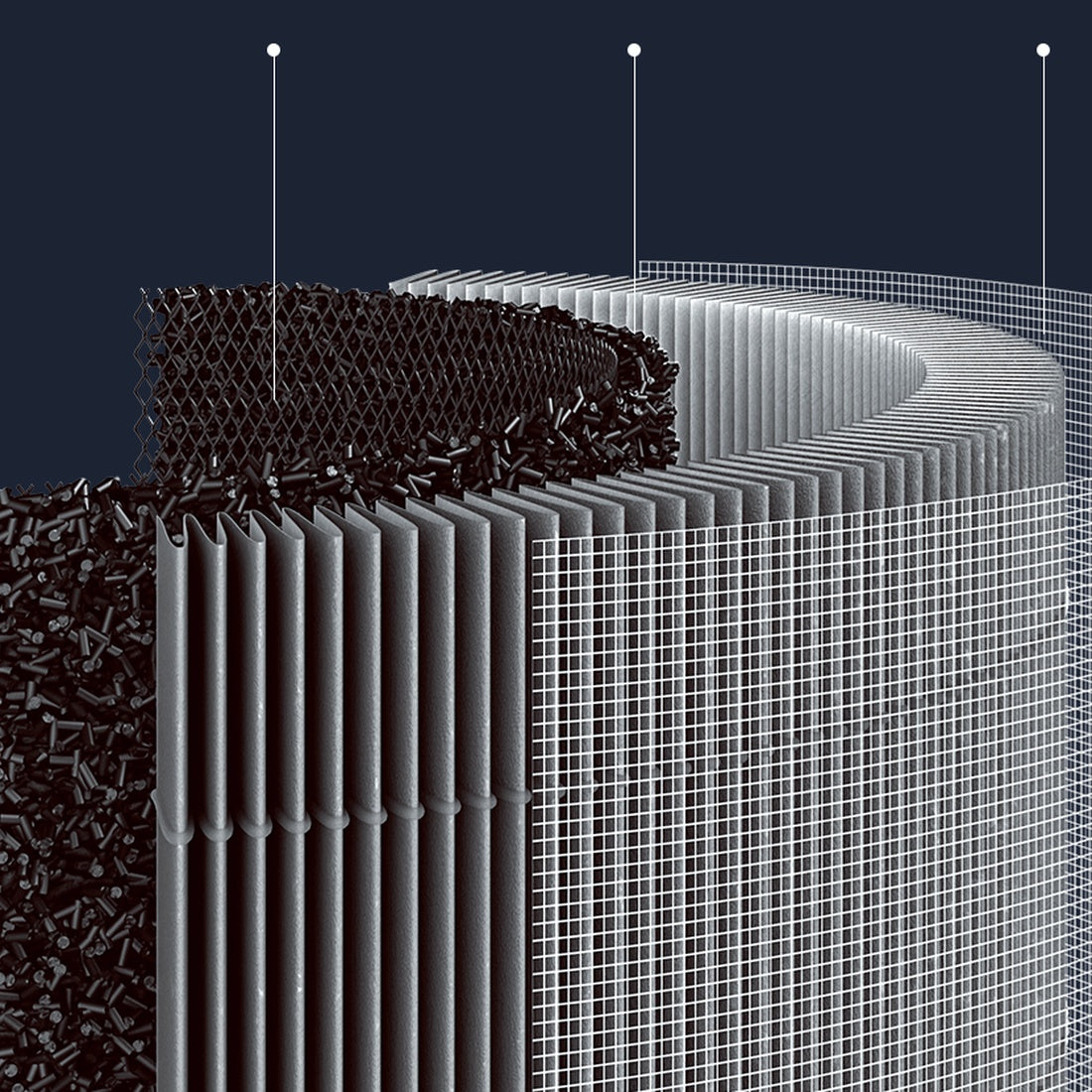 Xiaomi 4 Lite filter three-layer construction illustration