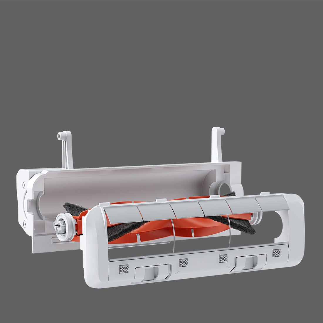Manufacturer exploded view showing brush cover position; brush not included