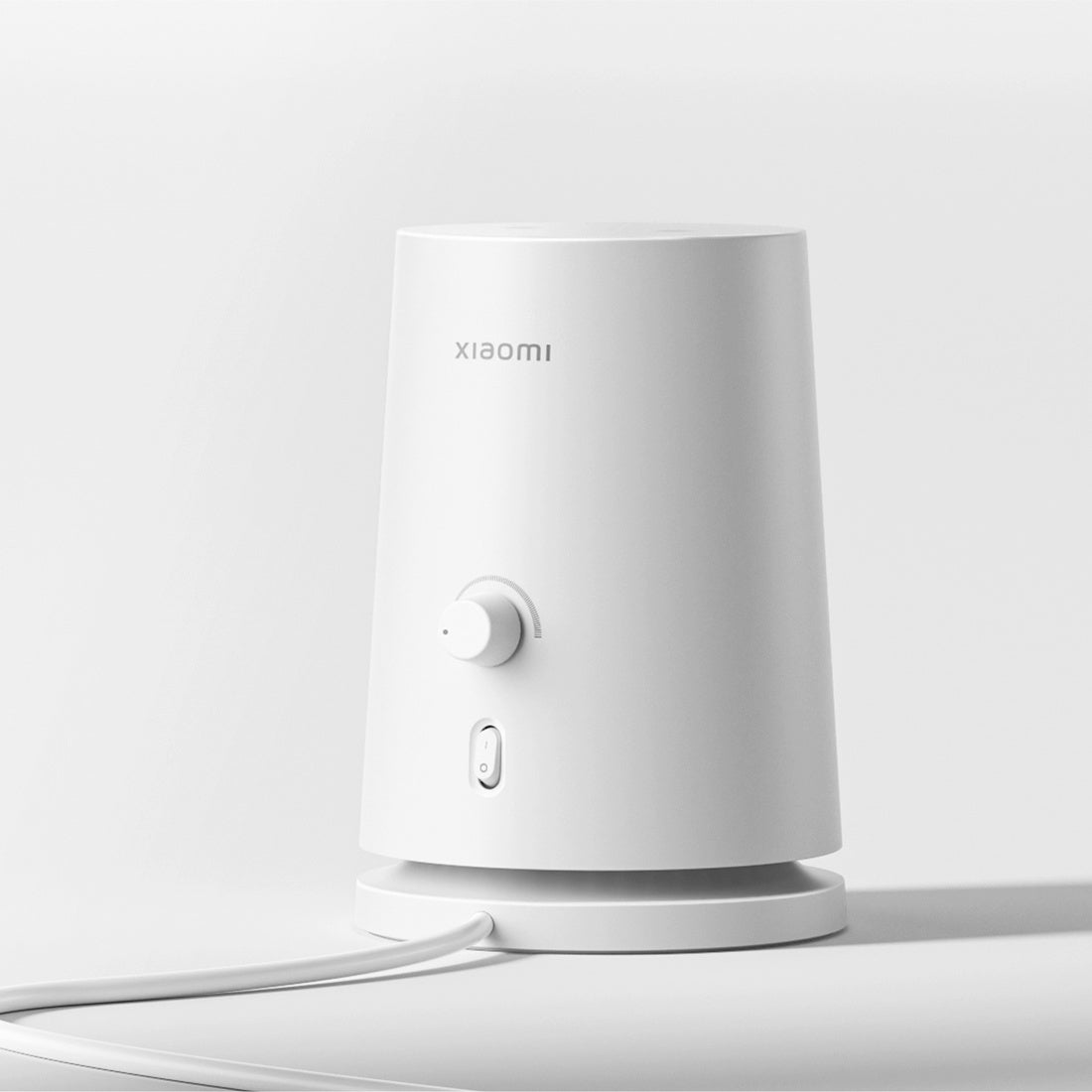 Xiaomi Desktop Heater rear view with temperature knob and switches