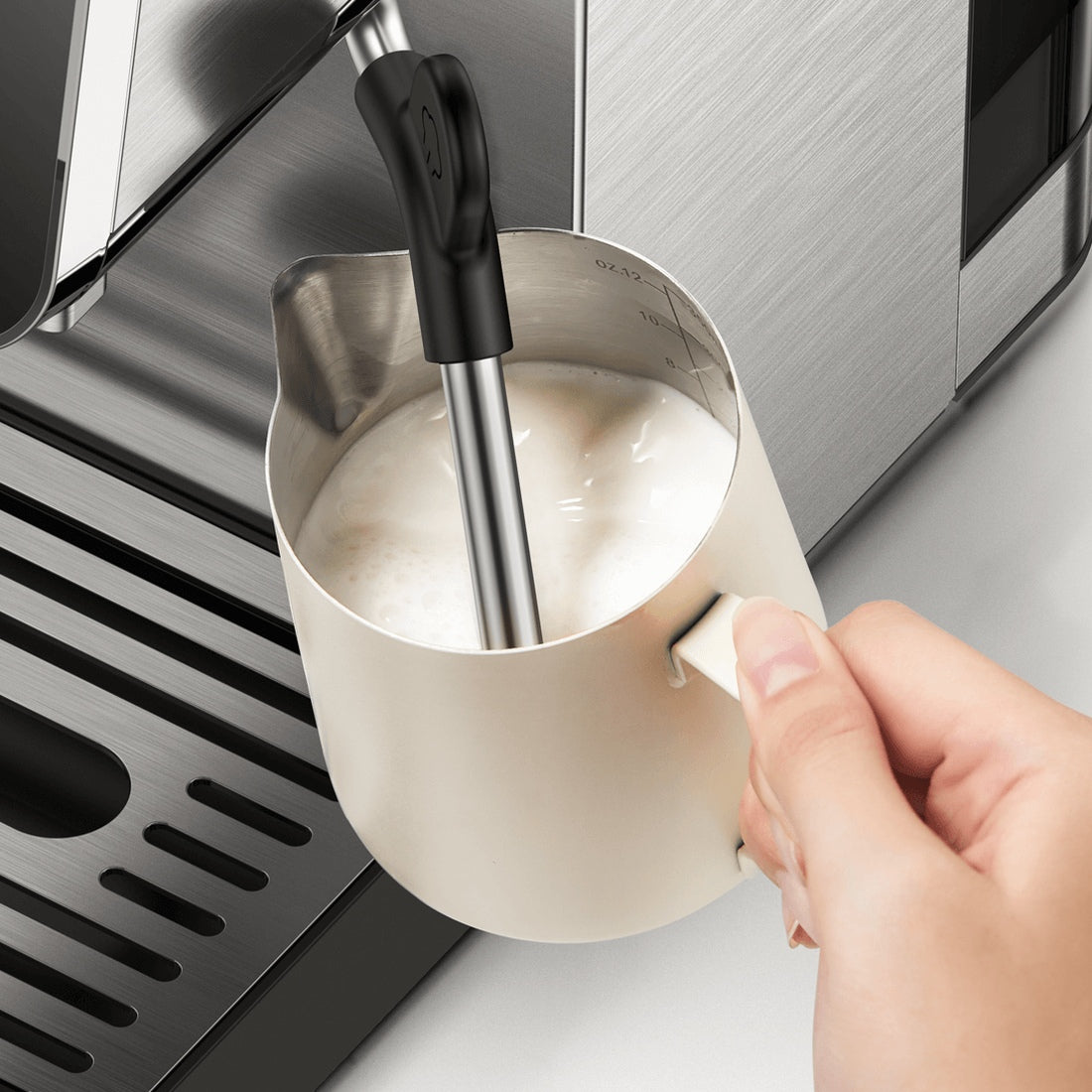 Xiaomi espresso machine steam wand frothing milk