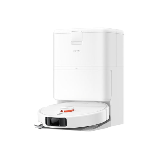 Xiaomi Robot Vacuum H50 Pro white robot and all-in-one dock on white background