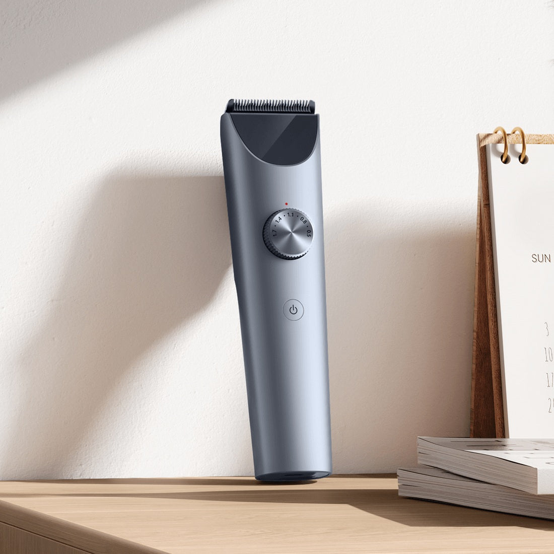 Xiaomi Hair Clipper 2 on a bathroom counter