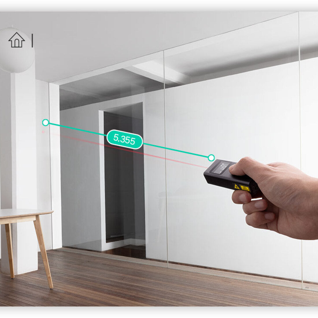 Distance measurement illustration