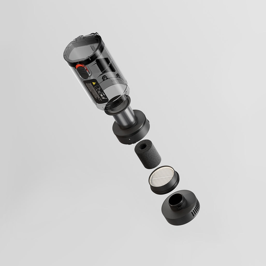 Mijia Car Vacuum Cleaner dust cup and five-stage filtration components