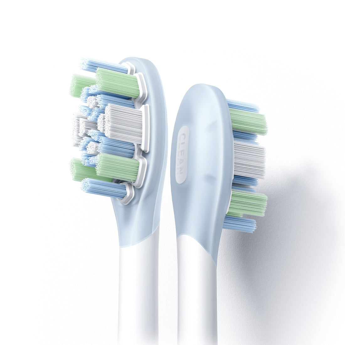 Front and rear views of the Xiaomi Oscillation Electric Toothbrush cleaning head
