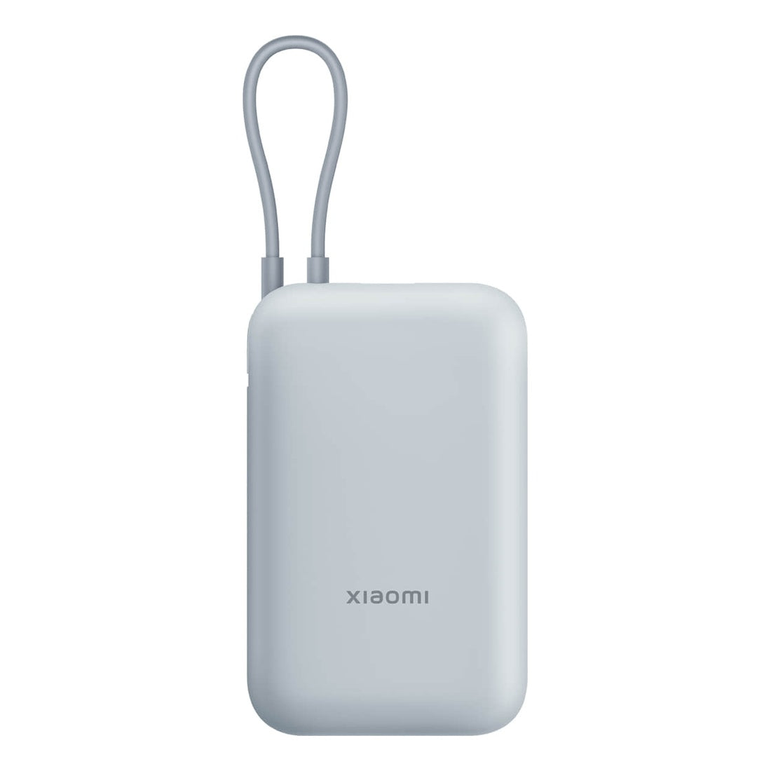 Xiaomi Power Bank 10000mAh Integrated Cable Ice Blue front view