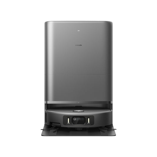 Xiaomi Robot Vacuum 6 Max Dark Gray Silver – robot and omni station on white
