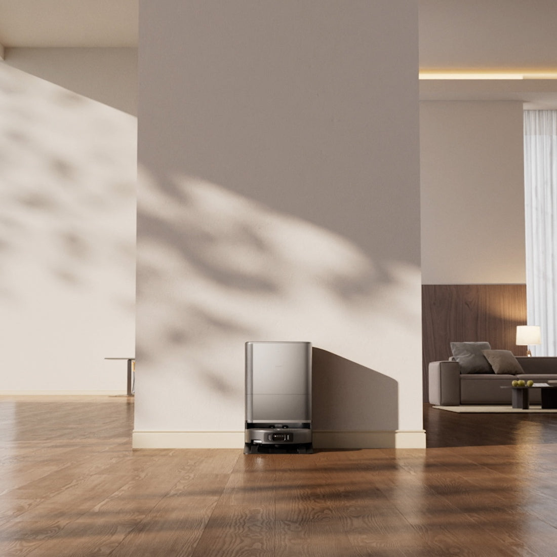 Xiaomi Robot Vacuum 6 Max Dark Gray Silver – cleaning in a home