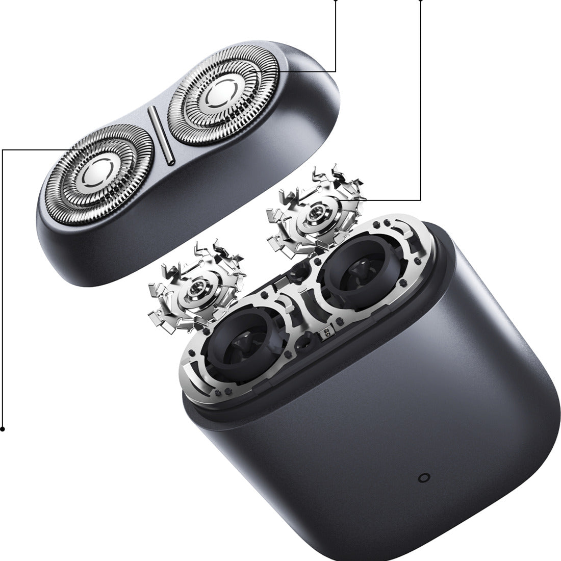 Removable magnetic shaving head