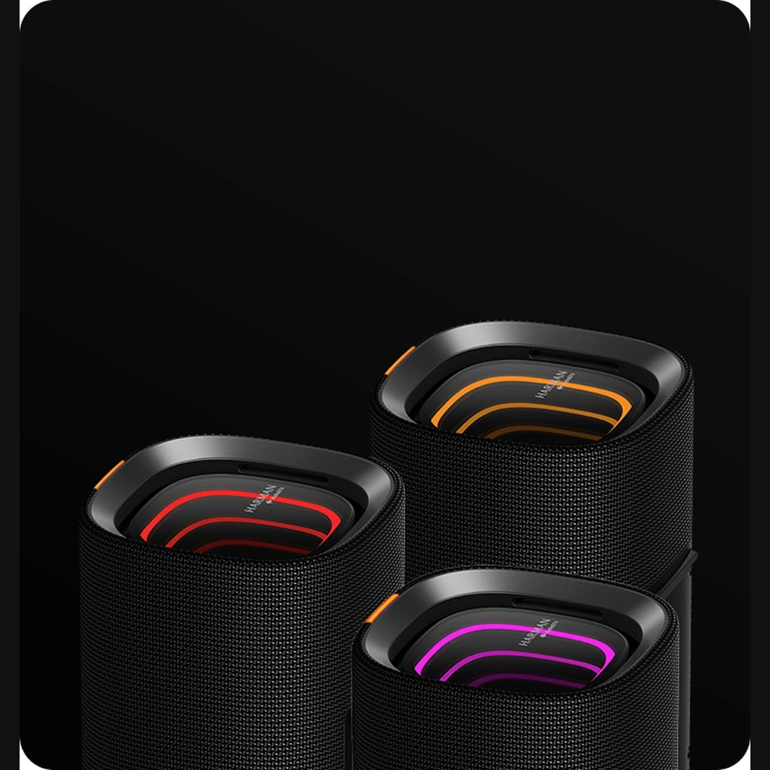 Xiaomi Sound Party ambient lighting colour examples; one speaker included