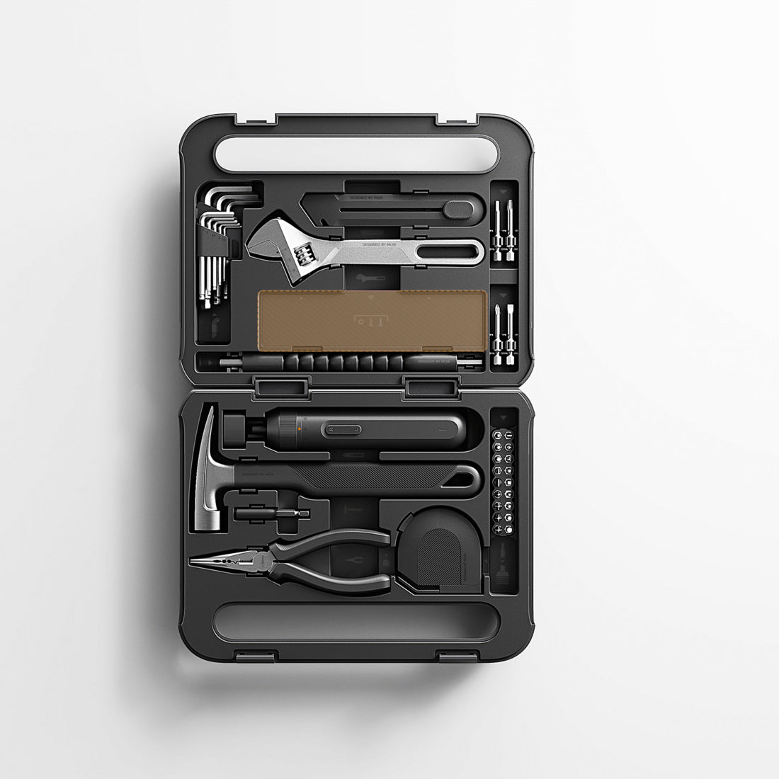 Mijia Tool Kit interior layout with screwdriver hand tools and bits